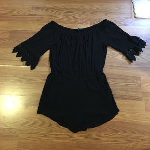 Off the shoulder romper!