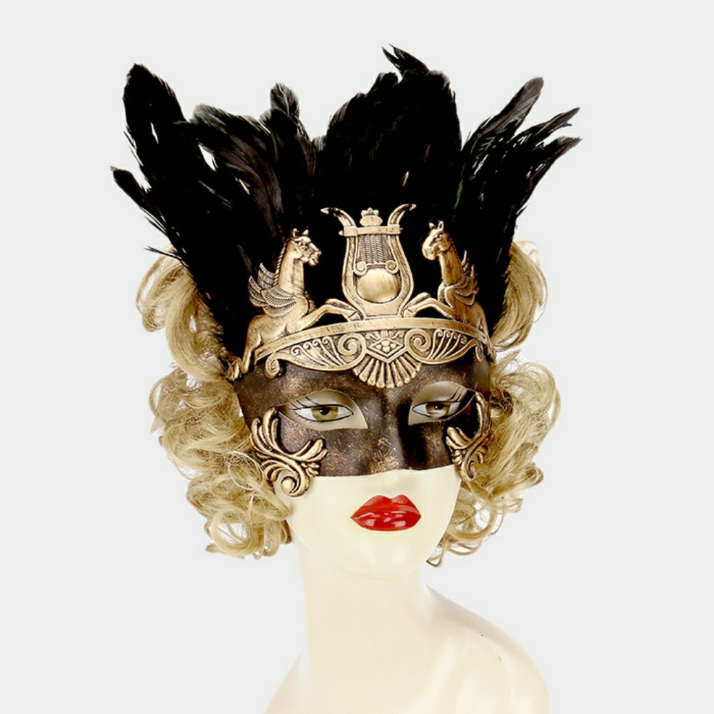 Fancy feathered mask