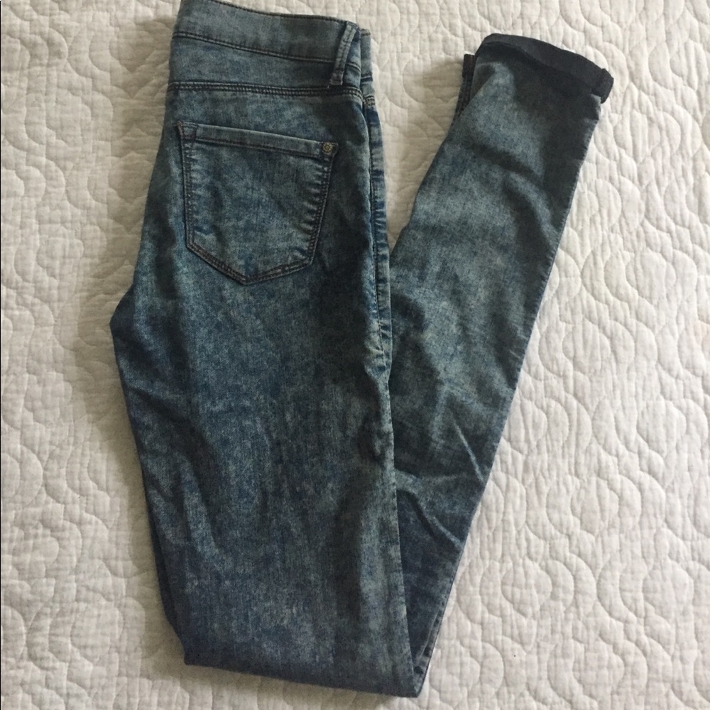 Topshop Moto Leigh W25L32 Acid Wash