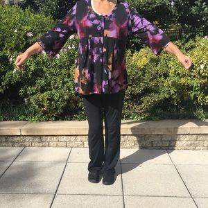 Floral Scoop Neck Sweater