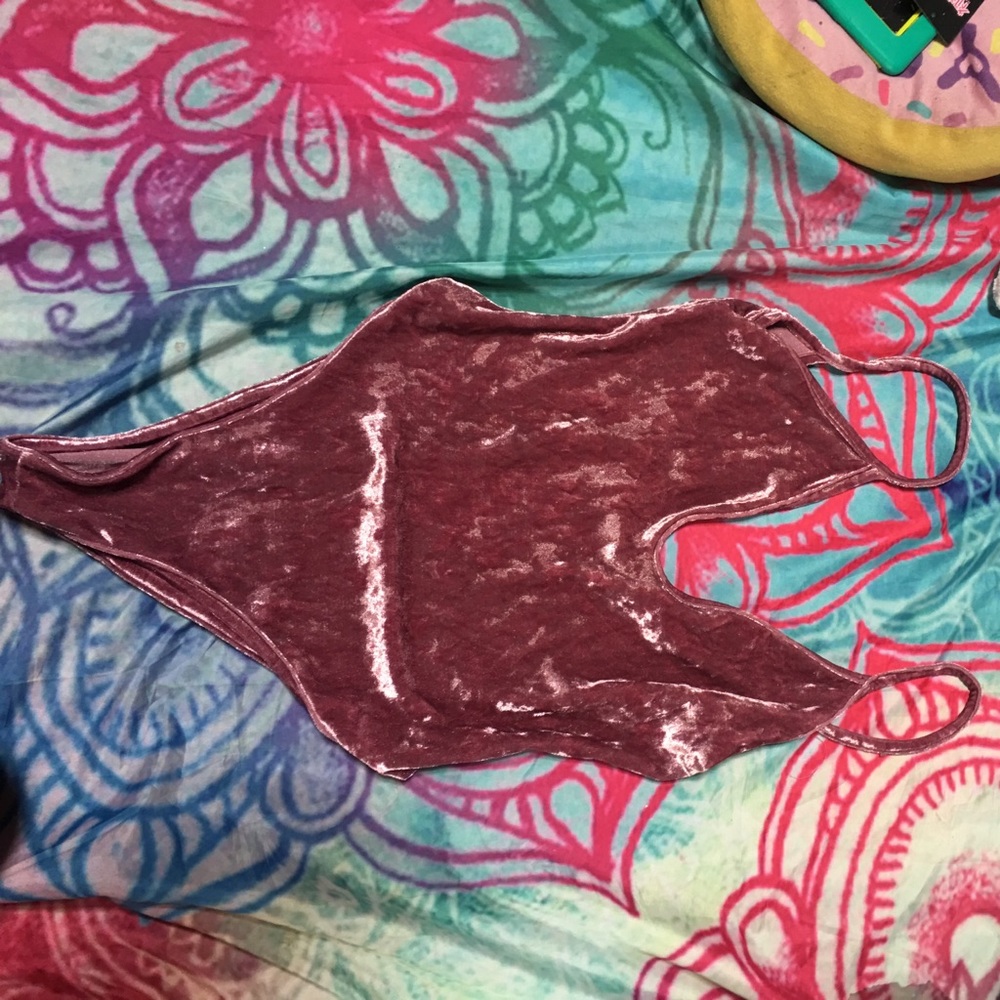Velvet body suit