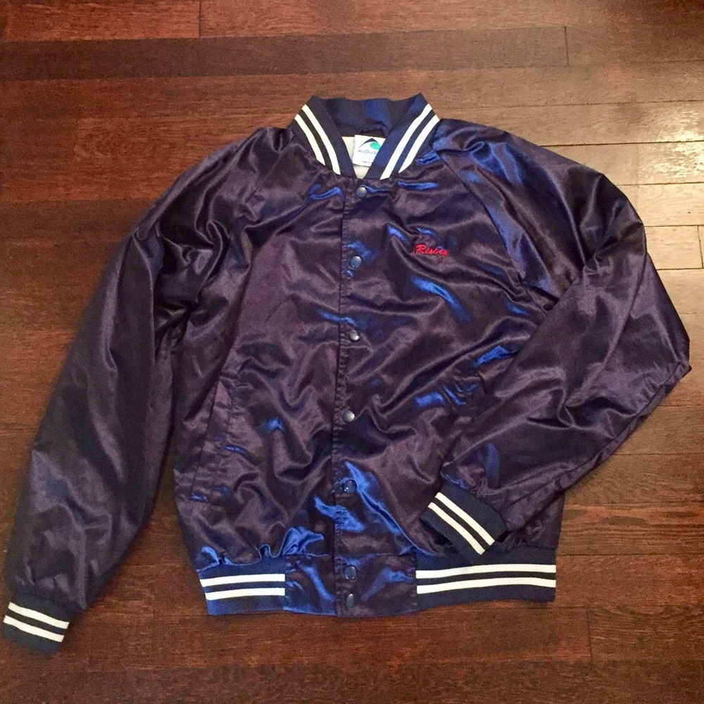 Satin Baseball Jacket/ Bomber