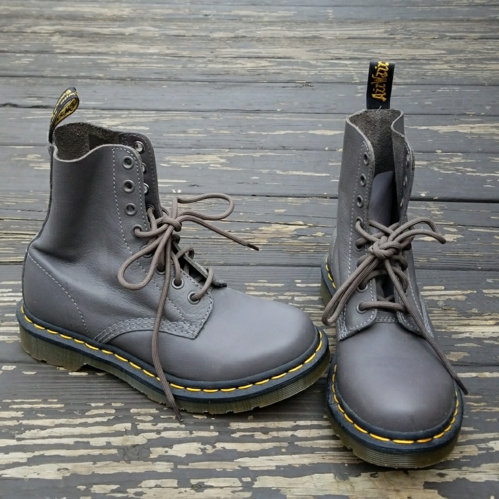 Dr Martens gray boots