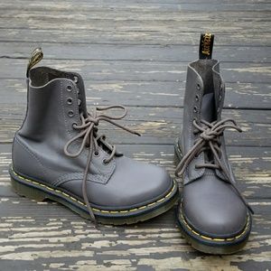 Dr Martens gray boots