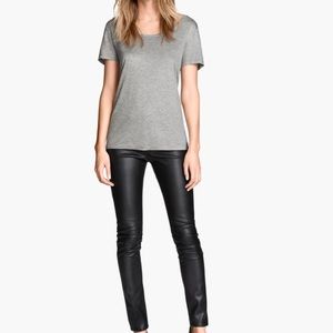 New, never worn H&M imitation leather pants