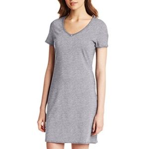 Nautica V-Neck knit Sleepshirt gown New Gray Blue