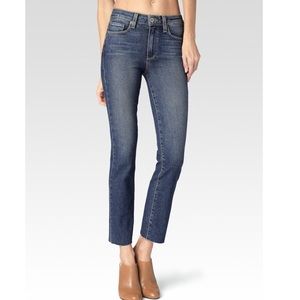 ✨ PAIGE JACQUELINE STRAIGHT AXEL RAW HEM JEANS ✨