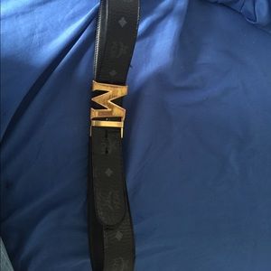 Black and Glod MCM belt