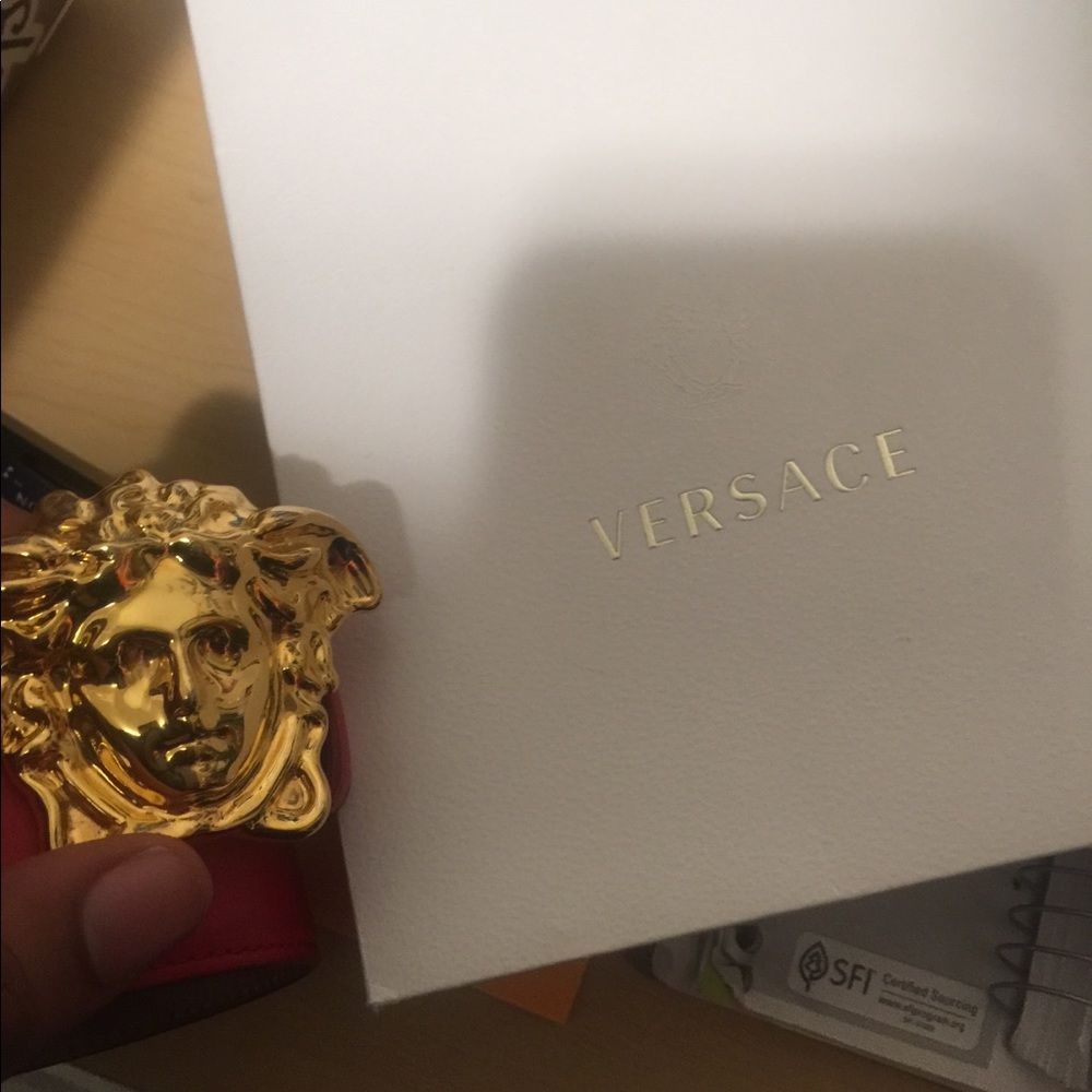 Red Versace Belt