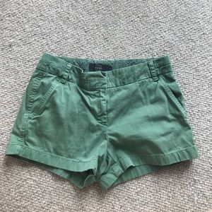 Green J.Crew Chino shorts