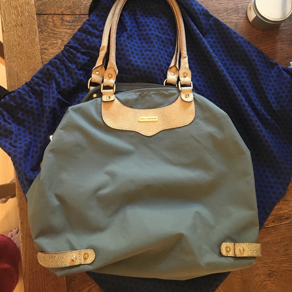 Rebecca Minkoff grey nylon tote