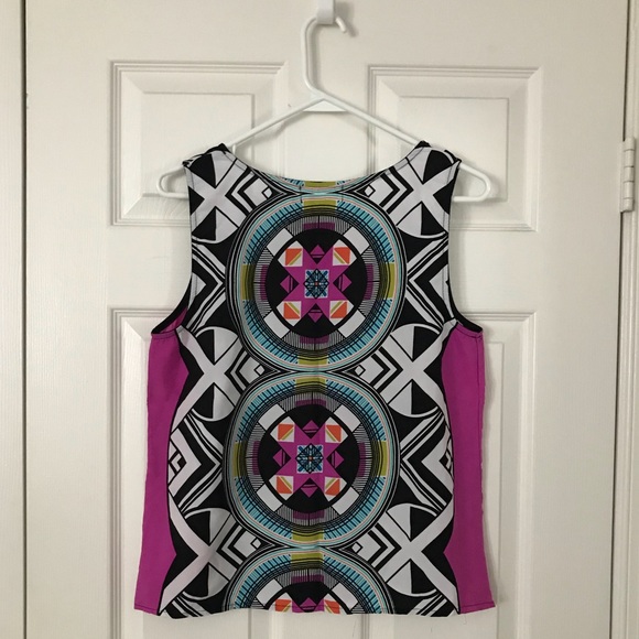 *SOLD* 
Fab’rik Pink Patterned Silky Tank - Picture 2 of 3