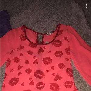 Red and pink shirt
