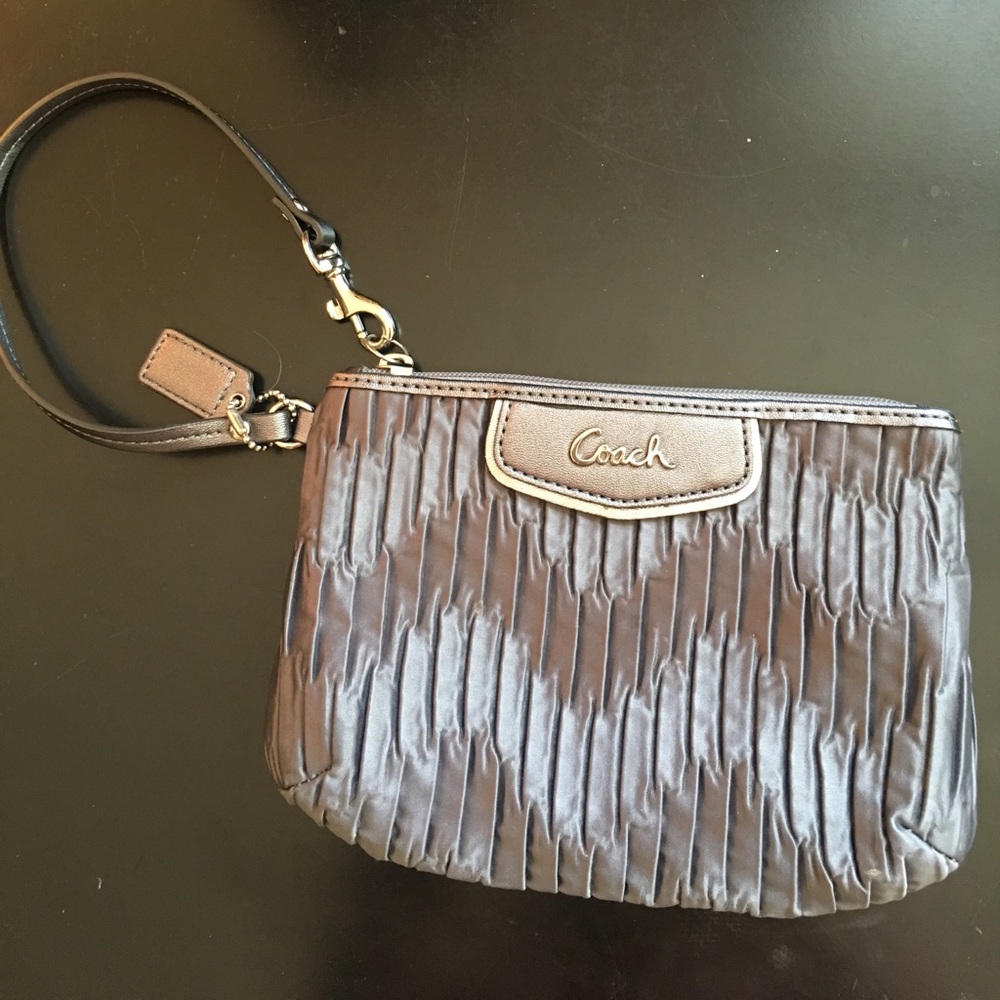 Coach Silver Wristlet
