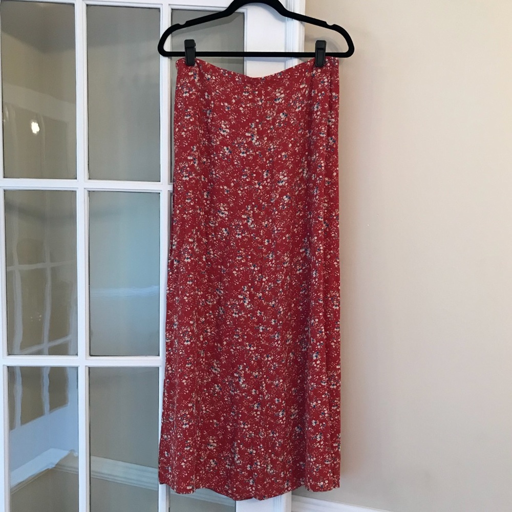 Anthropologie Fall Floral Maxi Skirt 🍁