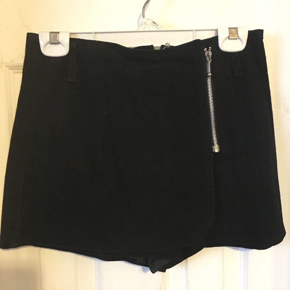 Suede Short Skirt (skorts)