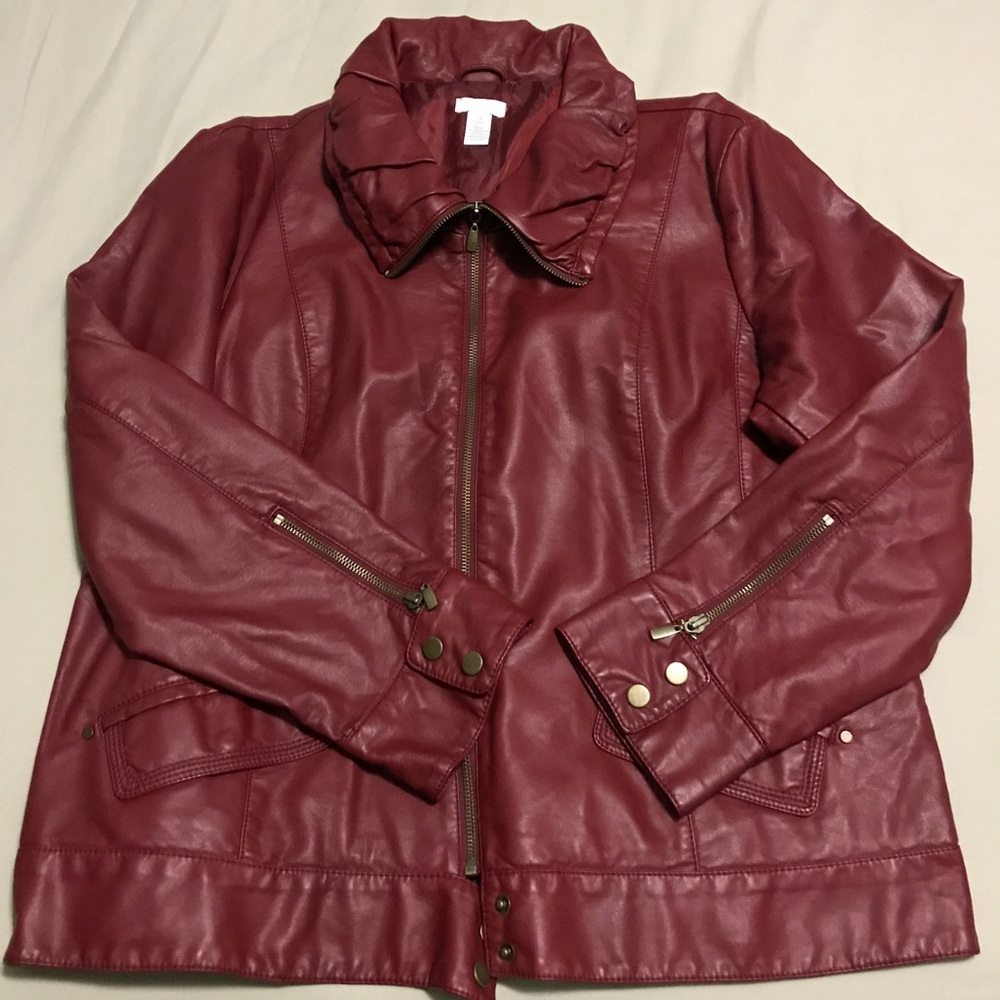 Chicos Leather Jacket