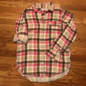 Gap cotton plaid button up