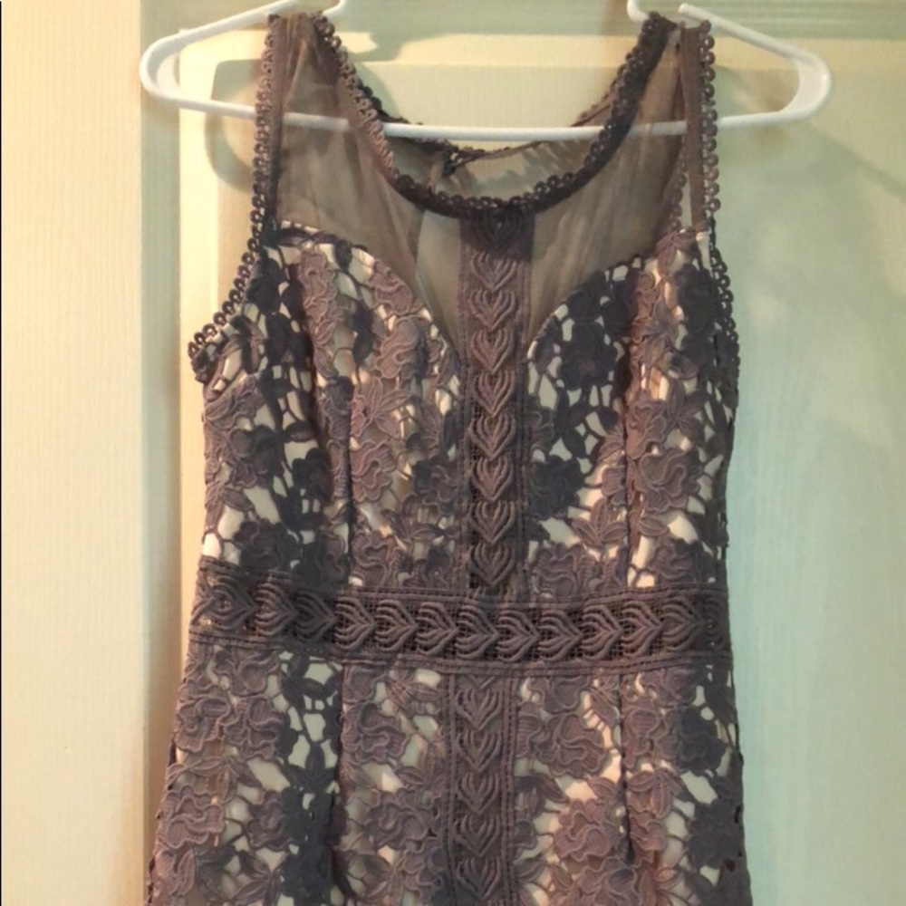 Grey Lace Dress