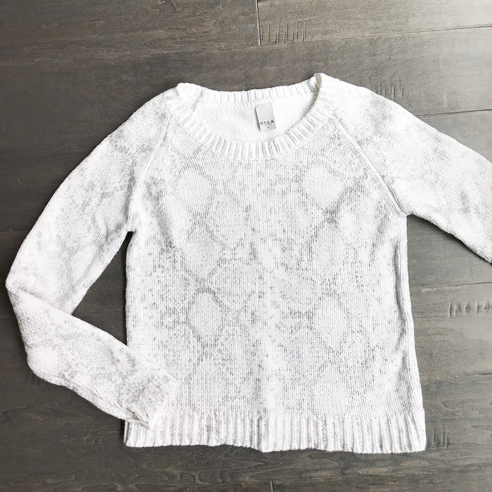 White & Silver Sweater