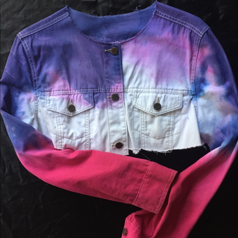 Custom Cropped Denim Jacket