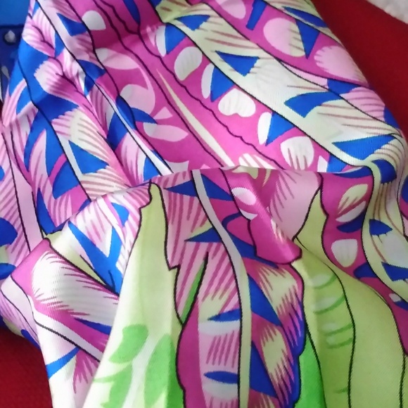 Eclectic Bold Colored Silky Wrap - Picture 5 of 7