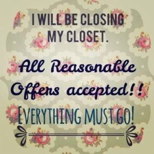 Moving in Nov. aclosing my closet—  make an offer!