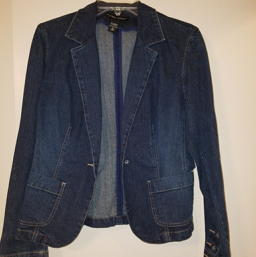 Denim blazer