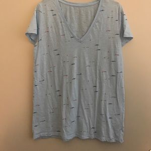 Merona blue swimmer shirt