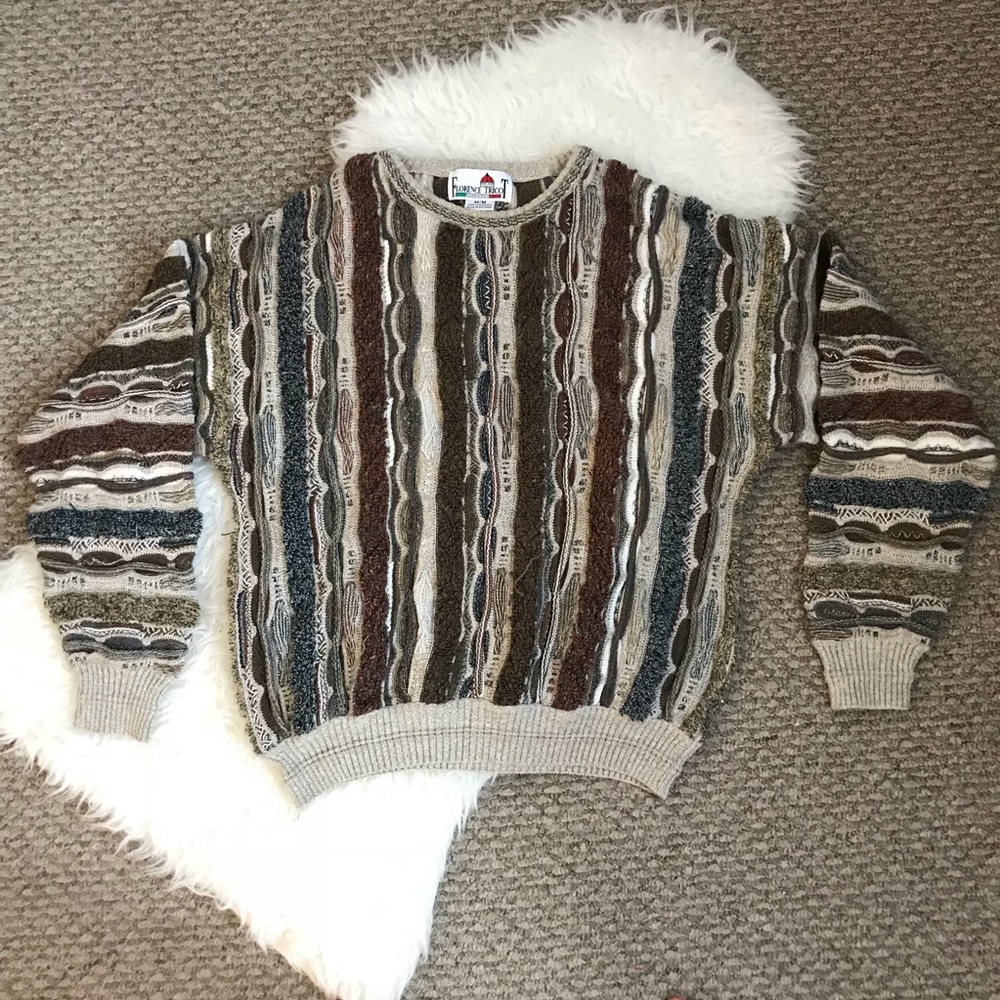 Florence Tricot - Coogi style textured sweater