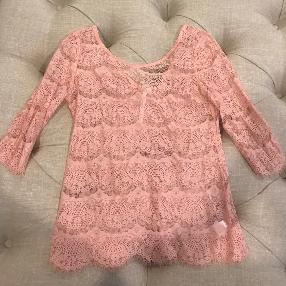Pink Lace Top