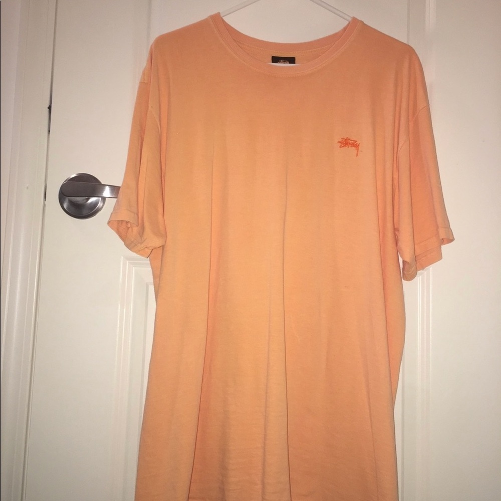 Stussy peach small logo