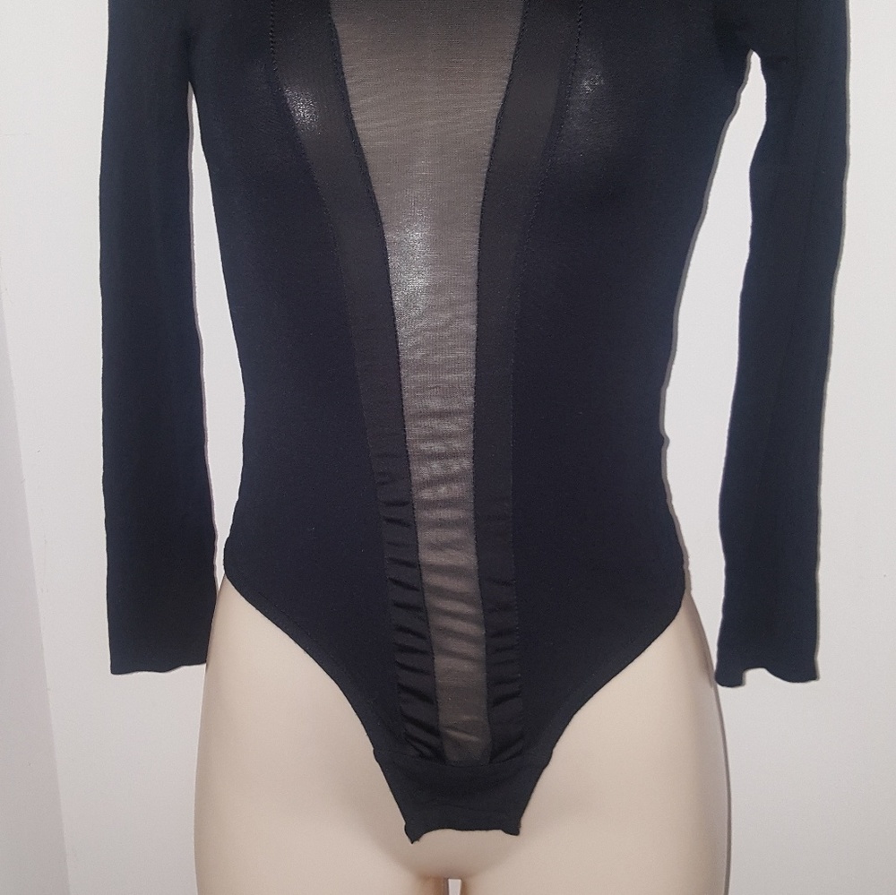 Mesh inset bodysuit