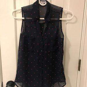 Express Portofino Short Sleeve Blouse