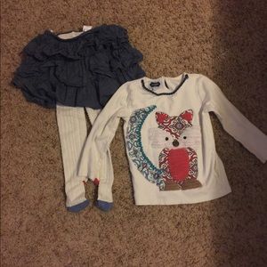 Toddler Girls 5T Mud Pie Outfit