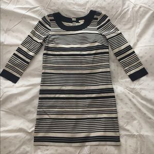 J Crew striped shift dress with pockets size 0