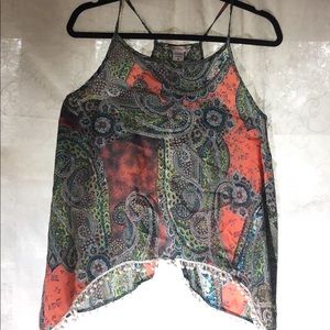 Love Blossom opened back tanktop