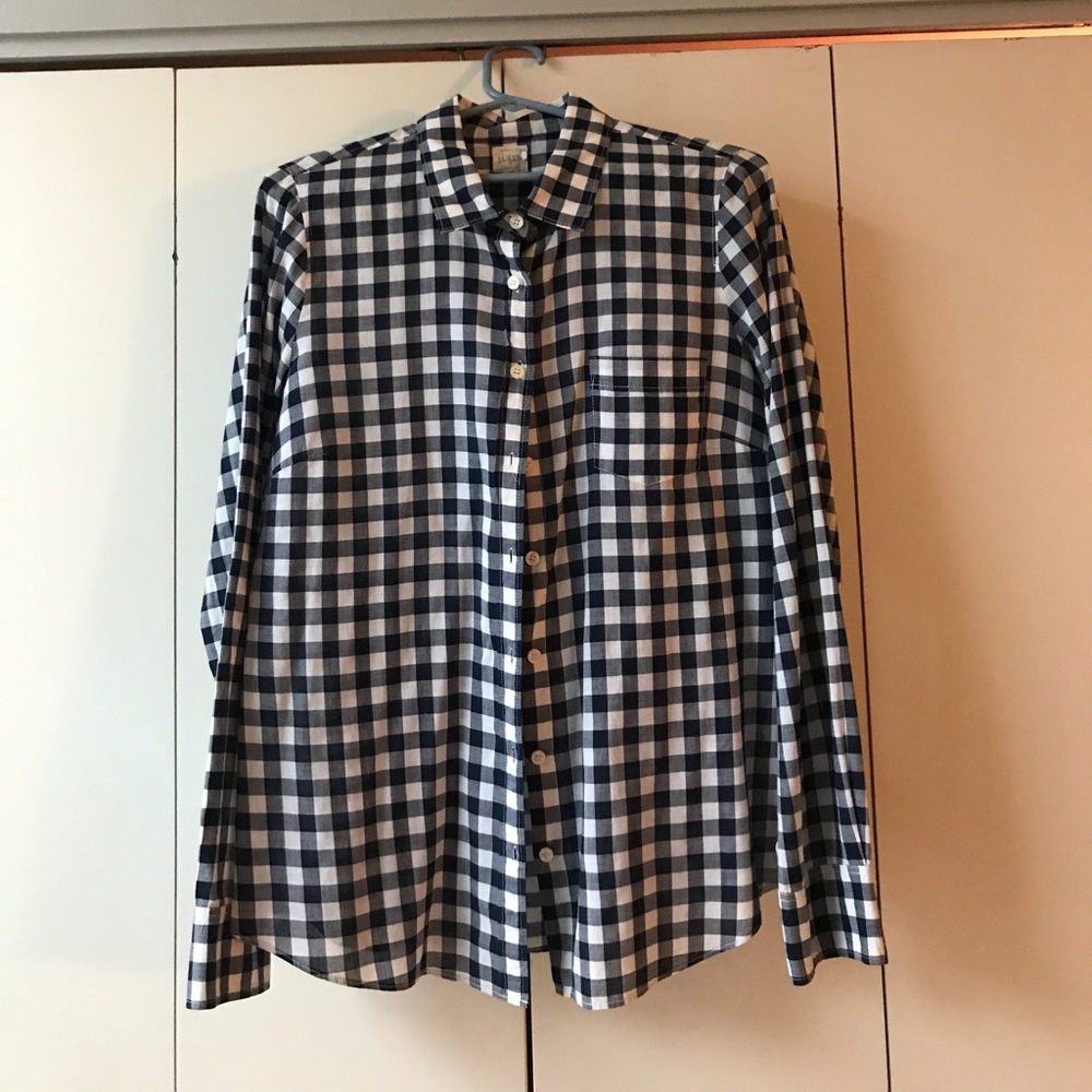 J. Crew - The Perfect Shirt || Navy Plaid