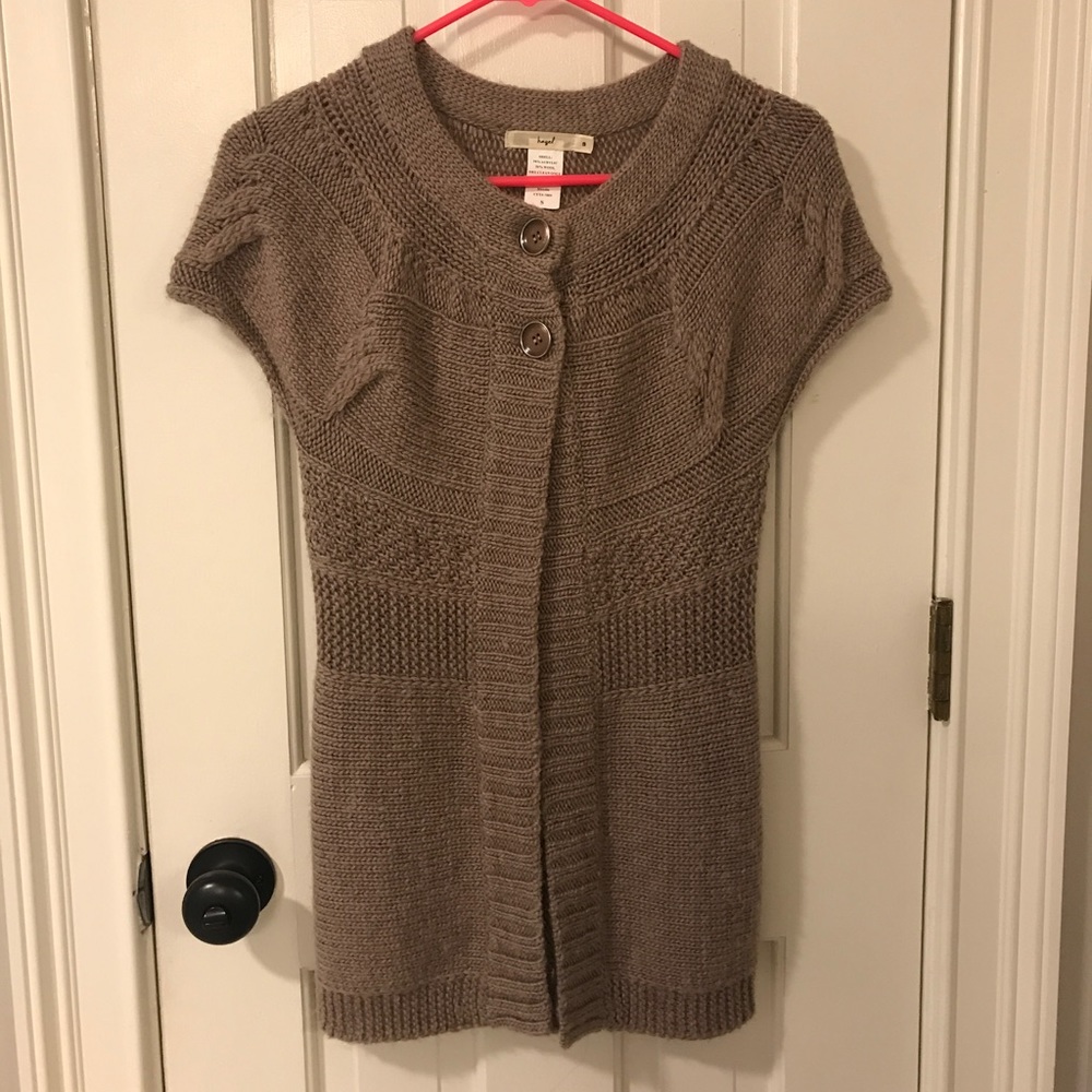 Long Brown Cardigan Sweater