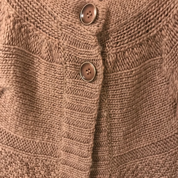 Long Brown Cardigan Sweater - Picture 3 of 4