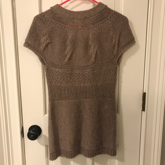 Long Brown Cardigan Sweater - Picture 4 of 4