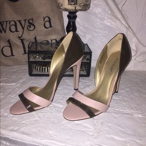 Pink & Brown Heels