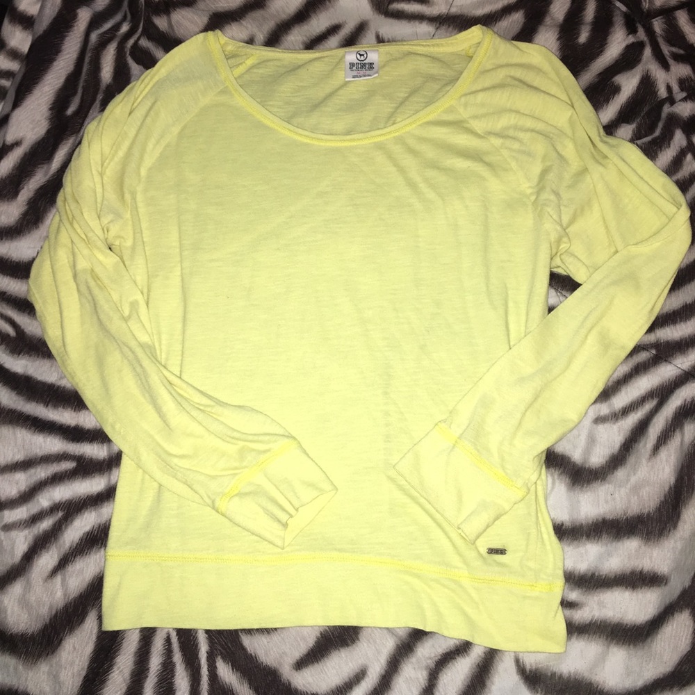 PINK yellow long sleeve