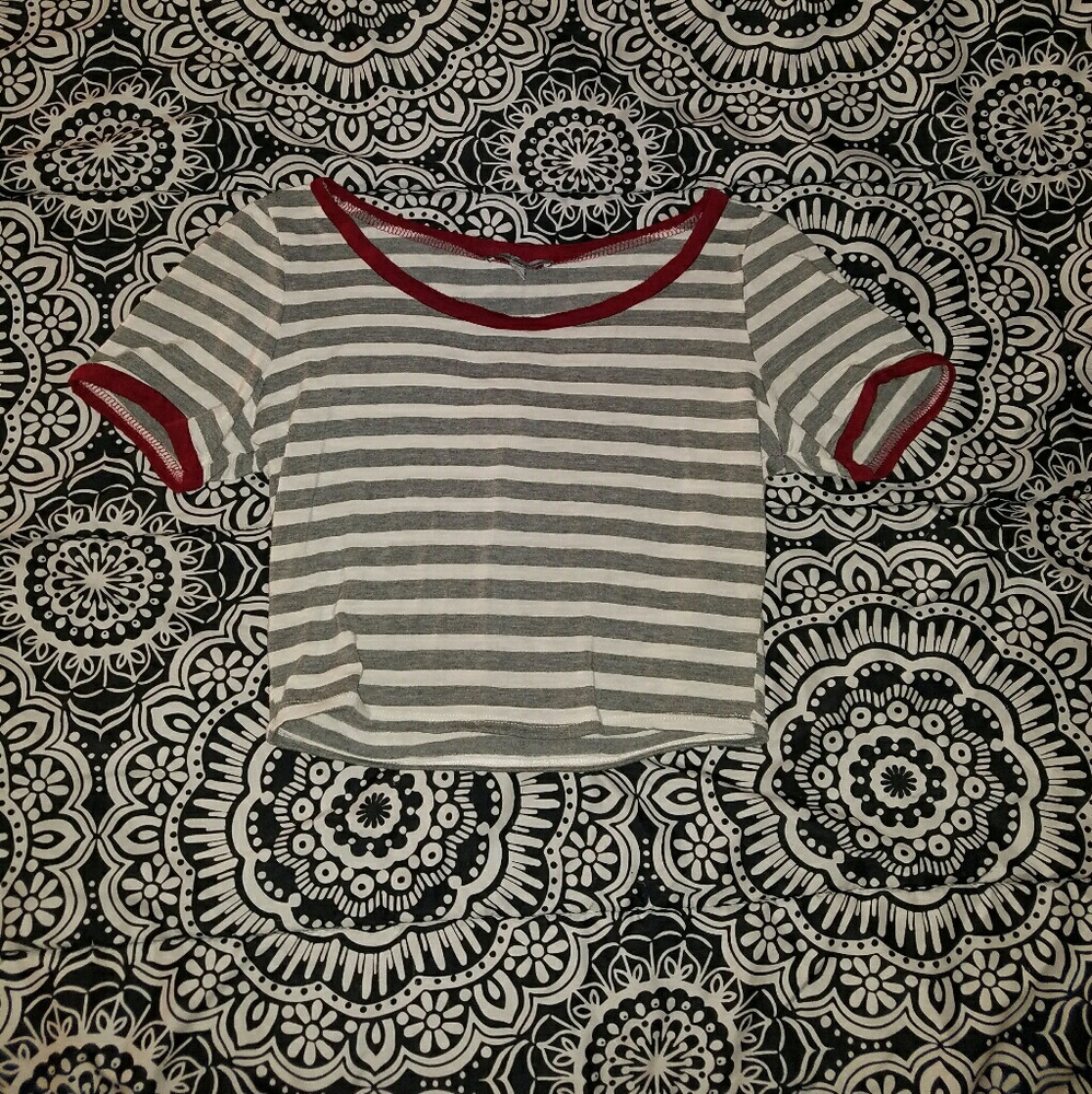 Striped crop top