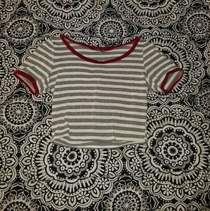 Striped crop top