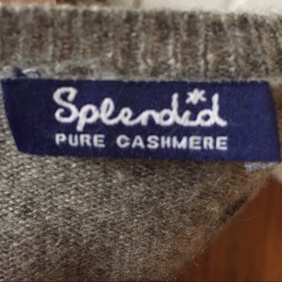 100% cashmere grey sweater, by Splendid - Picture 3 of 3