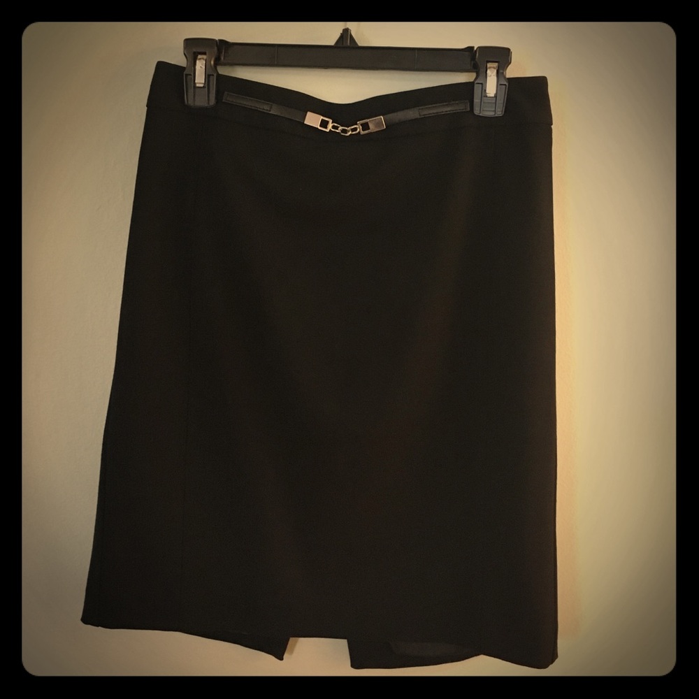 Black pencil skirt