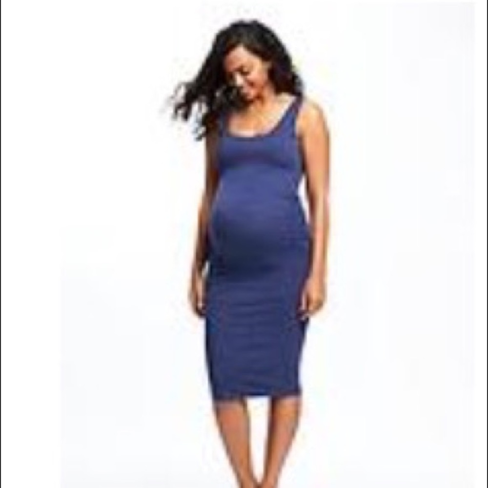 NWT Old Navy maternity bodycon midi dress.