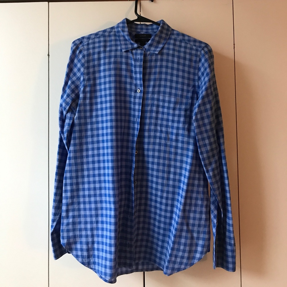 J. Crew || Check Button-Up