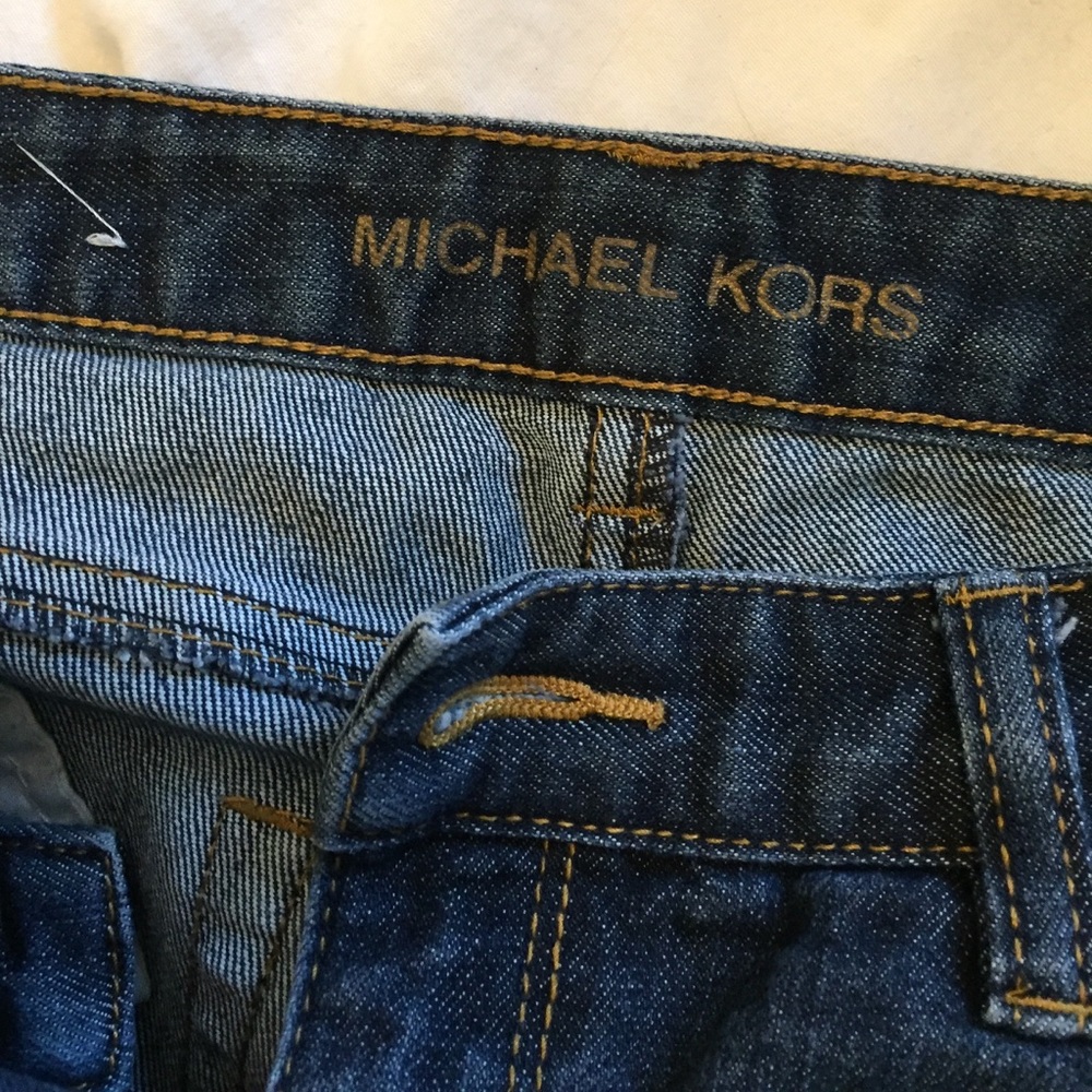 Michael Kors skinny ankle length blue jeans size 4